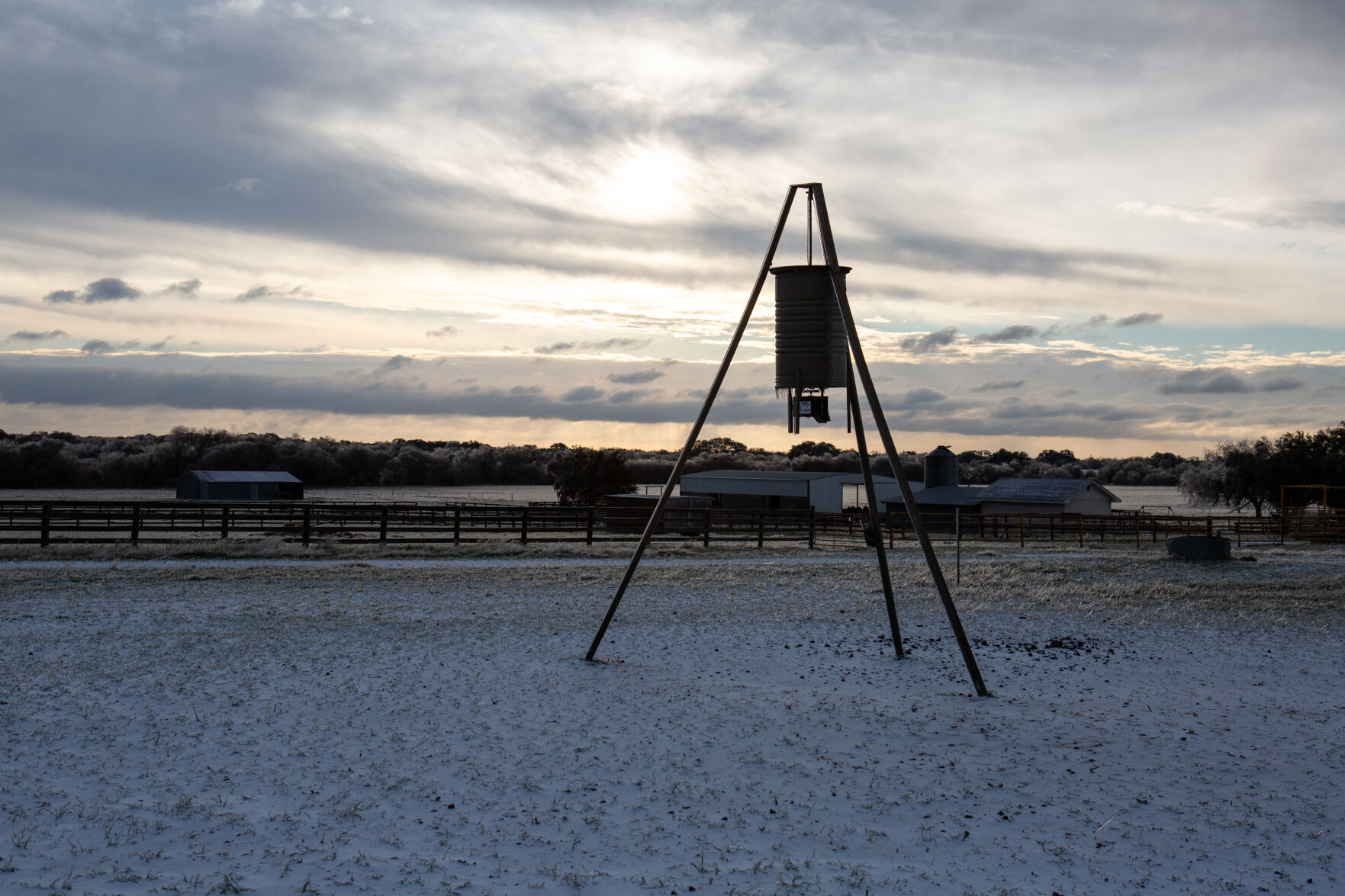 Winter storm in Goliad